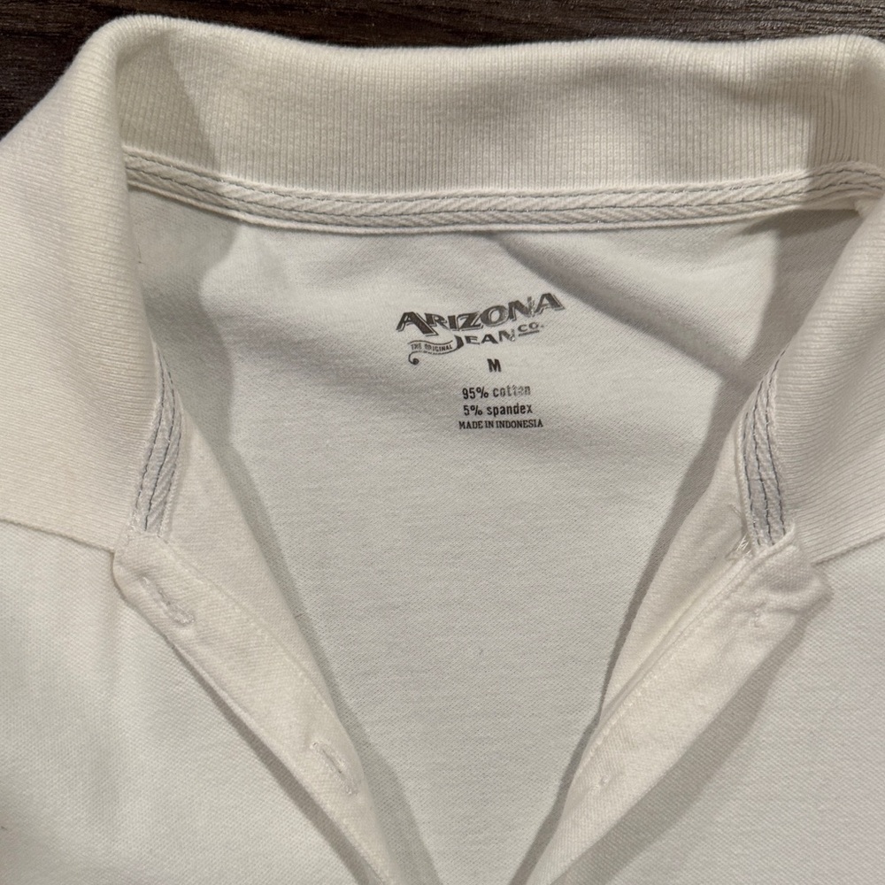 White Juniors Polo Shirt for Women - Picture 2 of 4